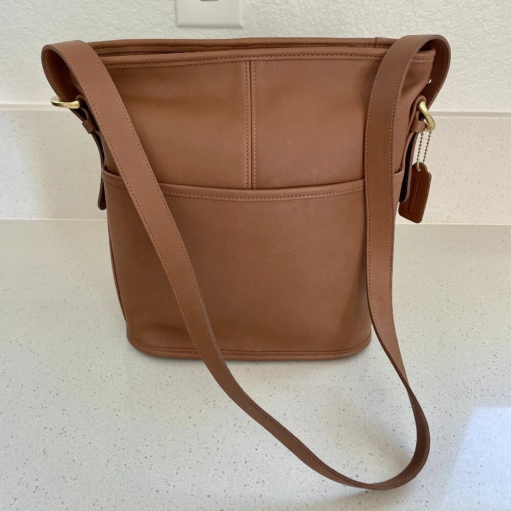 NEW Coach Vintage Leather Bleeker Bag 4153 in “British Tan”